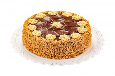 TORTA AMENDOIM COM CHOCOLATE