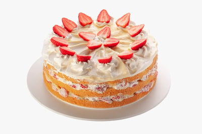 TORTA PELADA DE MORANGO