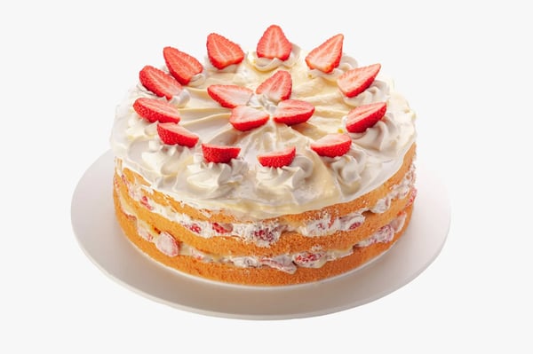 TORTA PELADA DE MORANGO